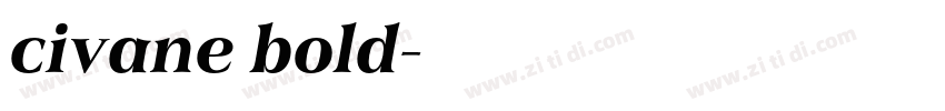 civane bold字体转换
